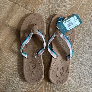 Roxy Colbee Sandals with Brown and Multicolor Straps